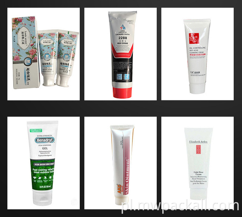 Tabela stołowa z datą kodowania czekoladowa maszyna do wypełnienia rurki do kosmetyków